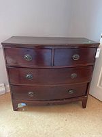 Front view showing entire chest and drawer arrangement