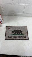 Full view of California Republic metal sign