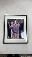 Full view of framed Babe Ruth print