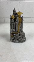 Front view of dragon castle figurine