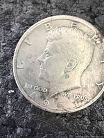 Obverse of 1974 Kennedy half dollar