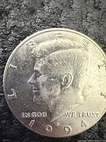 Obverse of 1994 D Kennedy Half Dollar