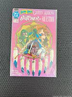 Front cover of Green Arrow Brave and the Bold #3 comic in plastic sleeve