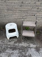 both step stools side by side for scale