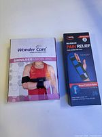 Front view of both product boxes