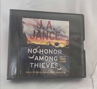 Front view of audiobook case showing title and cover art