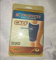 Front of sealed MY Products calf supporter package