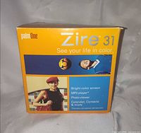 Front view of PalmOne Zire 31 retail box