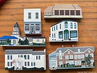 All six Cat’s Meow buildings displayed front view