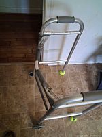 Top angle view showing overall walker frame and wheels