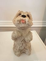 Front view of resin Westie figurine