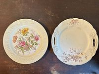 Both decorative plates side by side