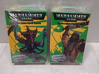 Front view of two sealed Coronis Campaign boxes