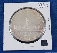 Reverse view showing Parliament design and date