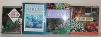 Front covers of the four gardening books