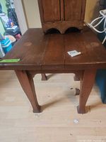 Full view of side table front and top