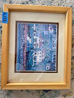 Overall view of framed Gingernut Valley print showing image, mat, and frame