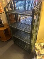 Front angled view showing overall structure and four shelves