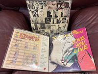 Front covers of all three Rolling Stones albums