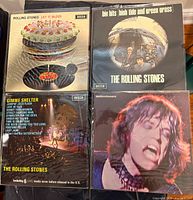 Front covers of all four Rolling Stones albums