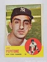 Front of 1963 Topps Joe Pepitone card