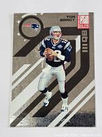 Front view of 2005 Donruss Elite Tom Brady card