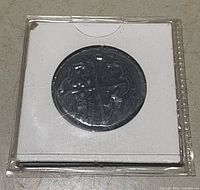 coin in 2x2 holder front view