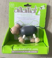 Front of display box showing Anamalz hippo figure