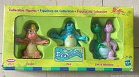 Front of box showing three Dragon Tales figures