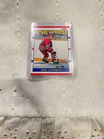 Front of Score Future Superstar card showing Eric Lindros
