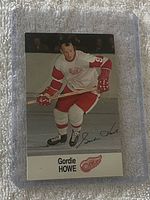 Front of Gordie Howe card in sleeve