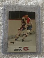 Front view showing Jean Béliveau image, team logo and autograph facsimile