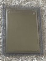 Front of silver hologram card in sleeve showing 1993 date and holographic surface