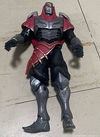 Front view of Zed action figure showing armor detail