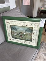 Front view of signed framed print