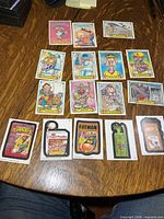 All cards laid out on table showing entire lot