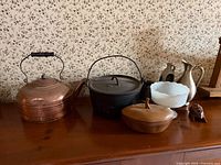 Full view of all items on surface