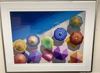Full view of framed print showing image, mat and frame