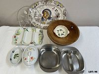 All nine pieces grouped to show overall contents