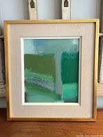 Front view of framed painting