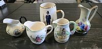 Group of five assorted small ceramics