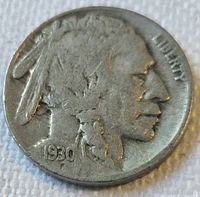 Obverse showing 1930 date, Indian Head portrait, LIBERTY legend