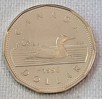 Reverse side showing loon, date 1998 and denomination