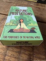 Front of Nature Meditations card deck box