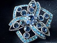 Front view showing overall design and rhinestone placement