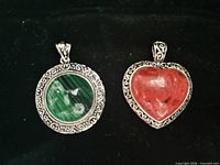 Front view of both pendants