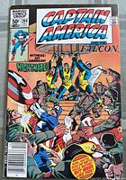 Captain America #264 front cover showing Captain America and The Falcon battle scene