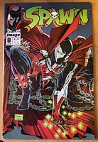 Cover of Spawn #8 showing title, issue number, price, date