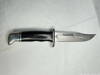 Overall view of Buck fixed blade knife showing full length