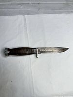 Full view of knife showing blade and handle